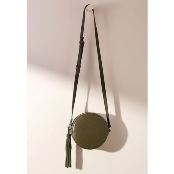 HTF NWT ANTHROPOLOGIE Woven Circle Bag - Picture 3 of 8